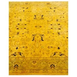 Yellow Overdyed Wool Rug - 4'1" X 6'5" 13 Yellow Overdyed Wool Rug - 4'1" X 6'5" -Home Comprehensive Shop 3040665 4