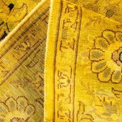 Yellow Overdyed Wool Rug - 4'1" X 6'5" 15 Yellow Overdyed Wool Rug - 4'1" X 6'5" -Home Comprehensive Shop 3040665 6