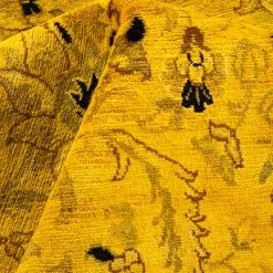 Yellow Overdyed Wool Rug - 4'1" X 6'5" 16 Yellow Overdyed Wool Rug - 4'1" X 6'5" -Home Comprehensive Shop 3040665 7