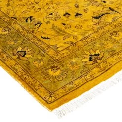 Yellow Overdyed Wool Rug - 4'1" X 6'5" 17 Yellow Overdyed Wool Rug - 4'1" X 6'5" -Home Comprehensive Shop 3040665 8