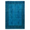 Blue Overdyed Wool Rug - 4'4" X 6'6" 1 Blue Overdyed Wool Rug - 4'4" X 6'6" -Home Comprehensive Shop 3040668 1