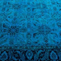 Blue Overdyed Wool Rug - 4'4" X 6'6" 13 Blue Overdyed Wool Rug - 4'4" X 6'6" -Home Comprehensive Shop 3040668 4