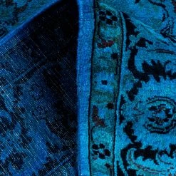 Blue Overdyed Wool Rug - 4'4" X 6'6" 15 Blue Overdyed Wool Rug - 4'4" X 6'6" -Home Comprehensive Shop 3040668 6