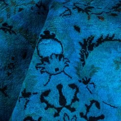 Blue Overdyed Wool Rug - 4'4" X 6'6" 16 Blue Overdyed Wool Rug - 4'4" X 6'6" -Home Comprehensive Shop 3040668 7