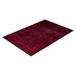 Red Overdyed Wool Rug - 6'1" X 8'10" 12 Red Overdyed Wool Rug - 6'1" X 8'10" -Home Comprehensive Shop 3040669 3