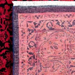 Red Overdyed Wool Rug - 6'1" X 8'10" 14 Red Overdyed Wool Rug - 6'1" X 8'10" -Home Comprehensive Shop 3040669 5