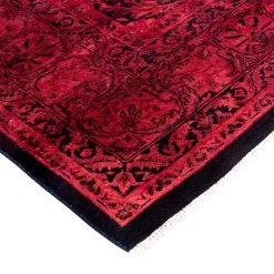 Red Overdyed Wool Rug - 6'1" X 8'10" 17 Red Overdyed Wool Rug - 6'1" X 8'10" -Home Comprehensive Shop 3040669 8