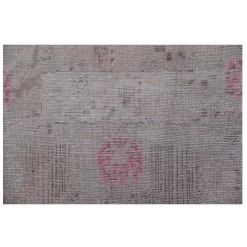 Grey And Pink Vintage Wool Cotton Blend Rug - 6'1" X 9'10" 8 Grey And Pink Vintage Wool Cotton Blend Rug - 6'1" X 9'10" -Home Comprehensive Shop 3041836 3