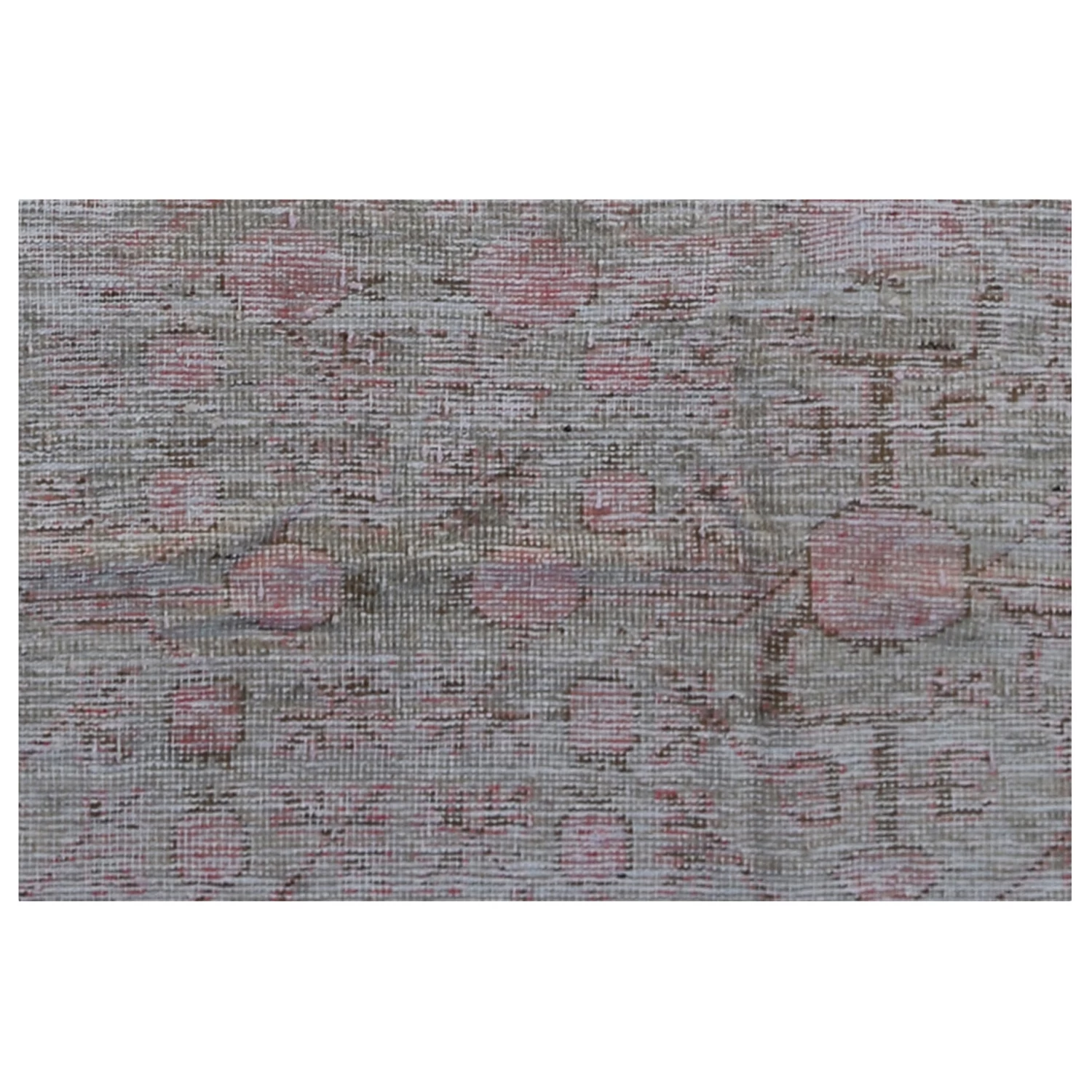 Pink Vintage Wool Cotton Blend Rug - 4' X 7'2" 4 Pink Vintage Wool Cotton Blend Rug - 4' X 7'2" - Image 2