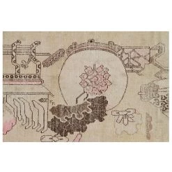 Pink Vintage Wool Cotton Blend Rug - 5' X 8'4" 6 Pink Vintage Wool Cotton Blend Rug - 5' X 8'4" -Home Comprehensive Shop 3041859 2