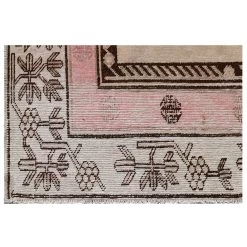 Pink Vintage Wool Cotton Blend Rug - 5'3" X 8'6" 7 Pink Vintage Wool Cotton Blend Rug - 5'3" X 8'6" -Home Comprehensive Shop 3041870 3