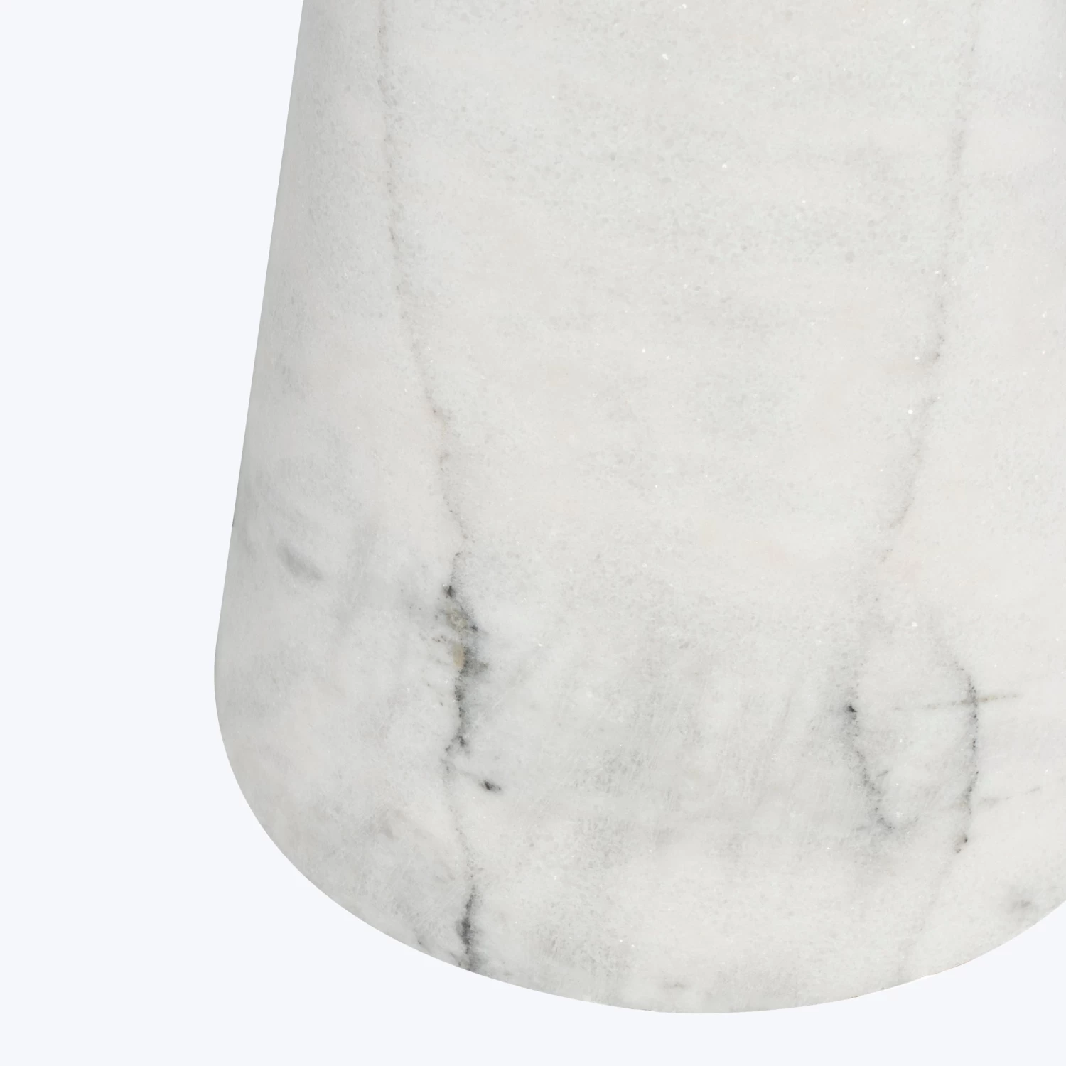 Claudio Round White Marble Side Table 4 Claudio Round White Marble Side Table - Image 2