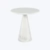 Claudio Round White Marble Side Table -Home Comprehensive Shop 3043266 2