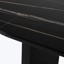 Stories Oval Marble Dining Table 12 Stories Oval Marble Dining Table -Home Comprehensive Shop 3043297 4