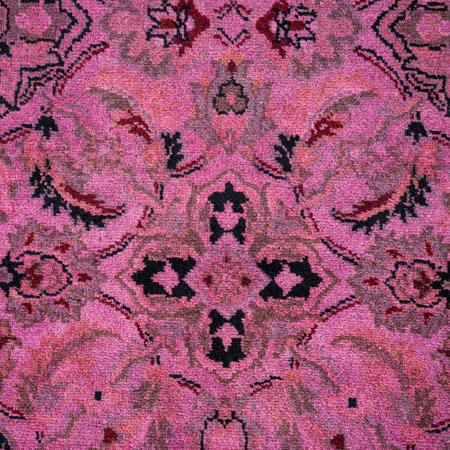 Pink OverdyedWool Runner - 3' X 13'1" 5 Pink OverdyedWool Runner - 3' X 13'1" - Image 3