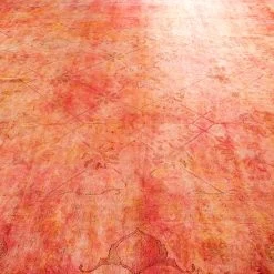 Orange/Pink OverdyedWool Rug - 10'1" X 14'1" 11 Orange/Pink OverdyedWool Rug - 10'1" X 14'1" -Home Comprehensive Shop 3043405 4