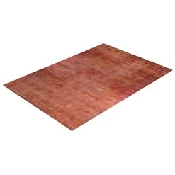 Orange/Pink OverdyedWool Rug - 10'1" X 14'1" 13 Orange/Pink OverdyedWool Rug - 10'1" X 14'1" -Home Comprehensive Shop 3043405 7