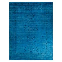 Blue OverdyedWool Rug - 9'1" X 12'