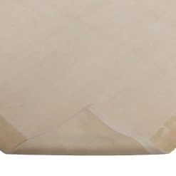 Gold Solid Wool Silk Blend Rug- 10' X 14' 10 Gold Solid Wool Silk Blend Rug- 10' X 14' -Home Comprehensive Shop 3043592 4