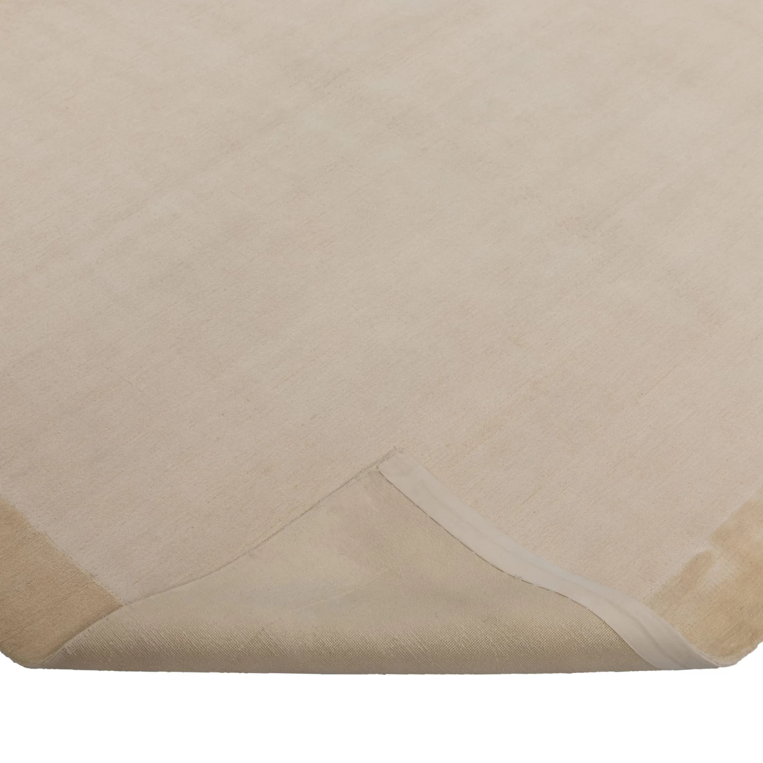 Gold Solid Wool Silk Blend Rug- 10' X 14' 6 Gold Solid Wool Silk Blend Rug- 10' X 14' - Image 4