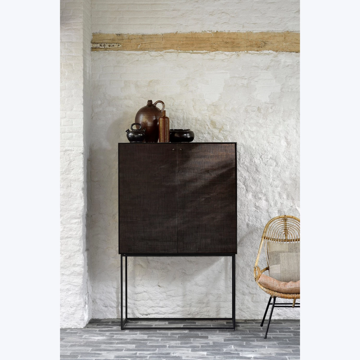 Grooves High Cupboard 4 Grooves High Cupboard - Image 2