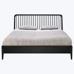 Oak Spindle Bed -Home Comprehensive Shop 3044072 3
