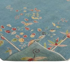 Blue Traditional Art Deco Rug - 9' X 12'1" 10 Blue Traditional Art Deco Rug - 9' X 12'1" -Home Comprehensive Shop 3044117 4