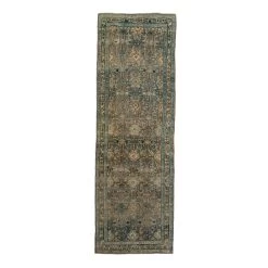 Blue Bidjav Vintage Rug - 3'9" X 12'