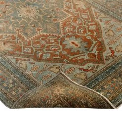 Blue Vintage Traditional Bidjav Wool Rug - 4'6" X 7'3" -Home Comprehensive Shop 3044665 4