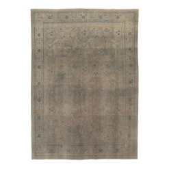 Blue Tabriz Vintage Rug - 8'3" X 11'6"