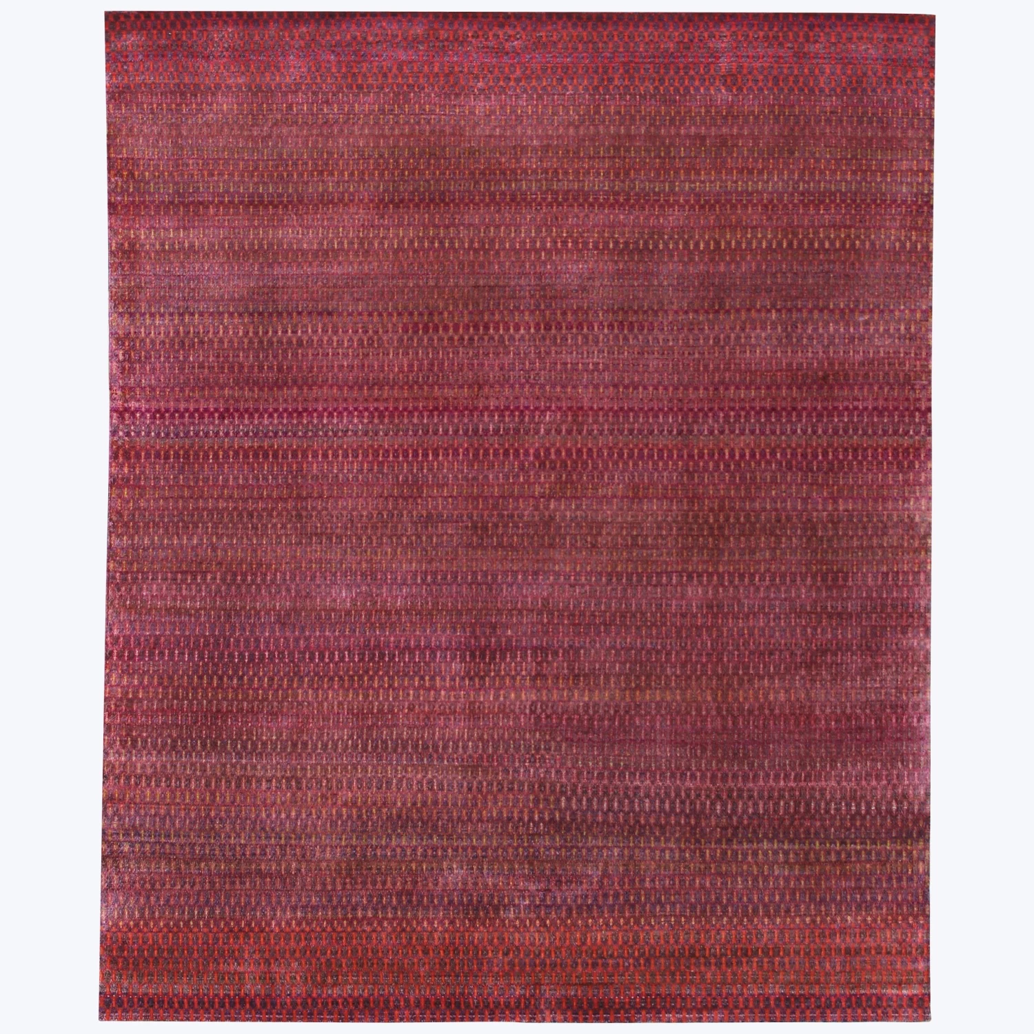 Red Alchemy Transitional Silk Rug - 9' X 11'5" 3 Red Alchemy Transitional Silk Rug - 9' X 11'5"
