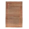 Orange Antique Traditional Turkmen Rug -8' X 12'5" -Home Comprehensive Shop 3045894 1