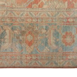 Orange And Blue Antique Traditional Sultanabad Rug -8'7" X 12'9" 11 Orange And Blue Antique Traditional Sultanabad Rug -8'7" X 12'9" -Home Comprehensive Shop 3045896 5