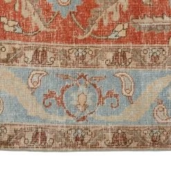 Blue And Orange Antique Traditional Tabriz Rug -8'1"x 11'6" 11 Blue And Orange Antique Traditional Tabriz Rug -8'1"x 11'6" -Home Comprehensive Shop 3045901 5