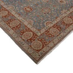 Blue And Red Antique Traditional Tabriz Rug -9' X 12'10" 9 Blue And Red Antique Traditional Tabriz Rug -9' X 12'10" -Home Comprehensive Shop 3045902 3