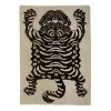 Beige Tiger Modern Turkish Wool Rug - 4'3" X 5'10" 1 Beige Tiger Modern Turkish Wool Rug - 4'3" X 5'10" -Home Comprehensive Shop 3045966 1