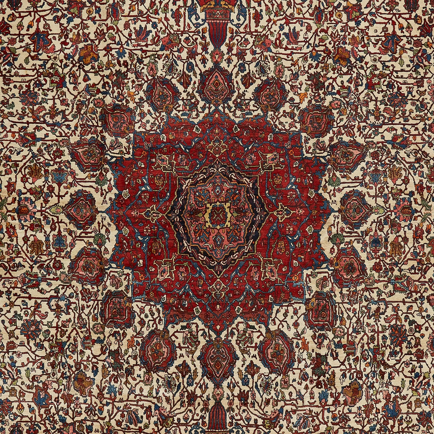 Red Antique Traditional Wool Persian Rug - 10'1" X 18' 4 Red Antique Traditional Wool Persian Rug - 10'1" X 18' - Image 2