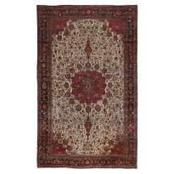 Red Antique Traditional Wool Persian Rug - 10'1" X 18'