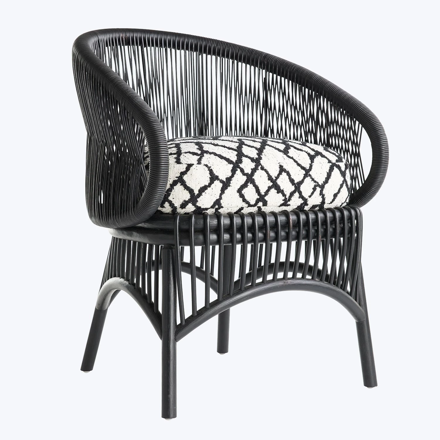 Black Rattan Accent Chair 3 Black Rattan Accent Chair