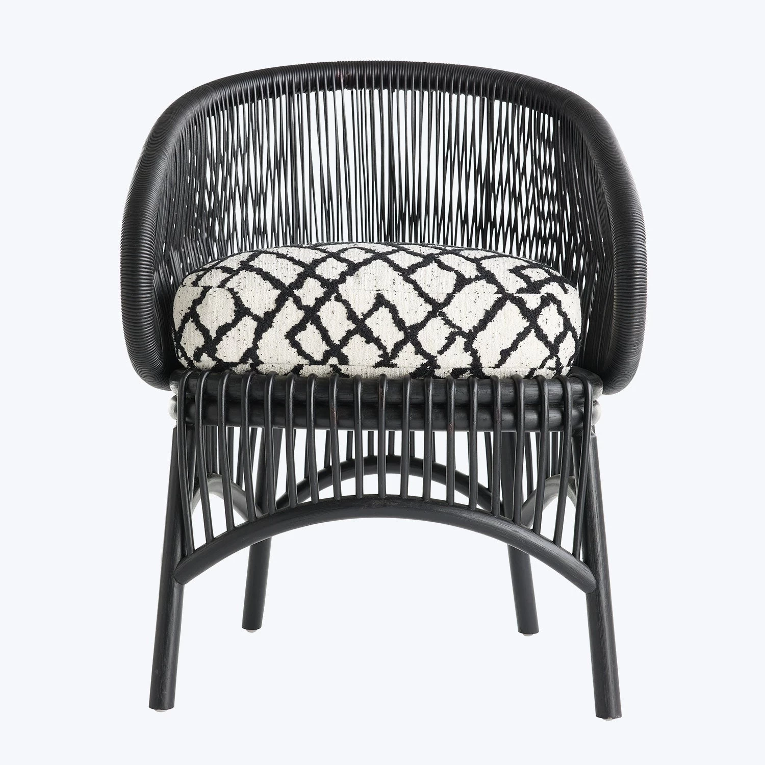 Black Rattan Accent Chair 8 Black Rattan Accent Chair - Image 6