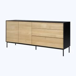 Oak 2-Door Blackbird Sideboard Black 9 Oak 2-Door Blackbird Sideboard Black -Home Comprehensive Shop 51471 Blackbird sideboard side01 cut HQ