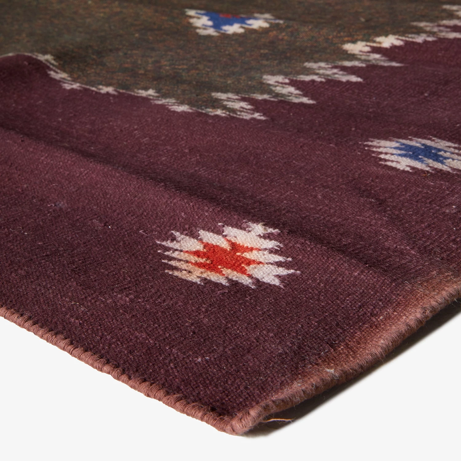 Brown Vintage Wool Rug - 15' X 15'3" 4 Brown Vintage Wool Rug - 15' X 15'3" - Image 2