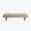 Wide Channeled Bench, Almond -Home Comprehensive Shop 8106