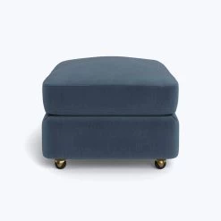 Lucali Ottoman With Casters -Home Comprehensive Shop 9 PackShot GRACELAND INDIGO