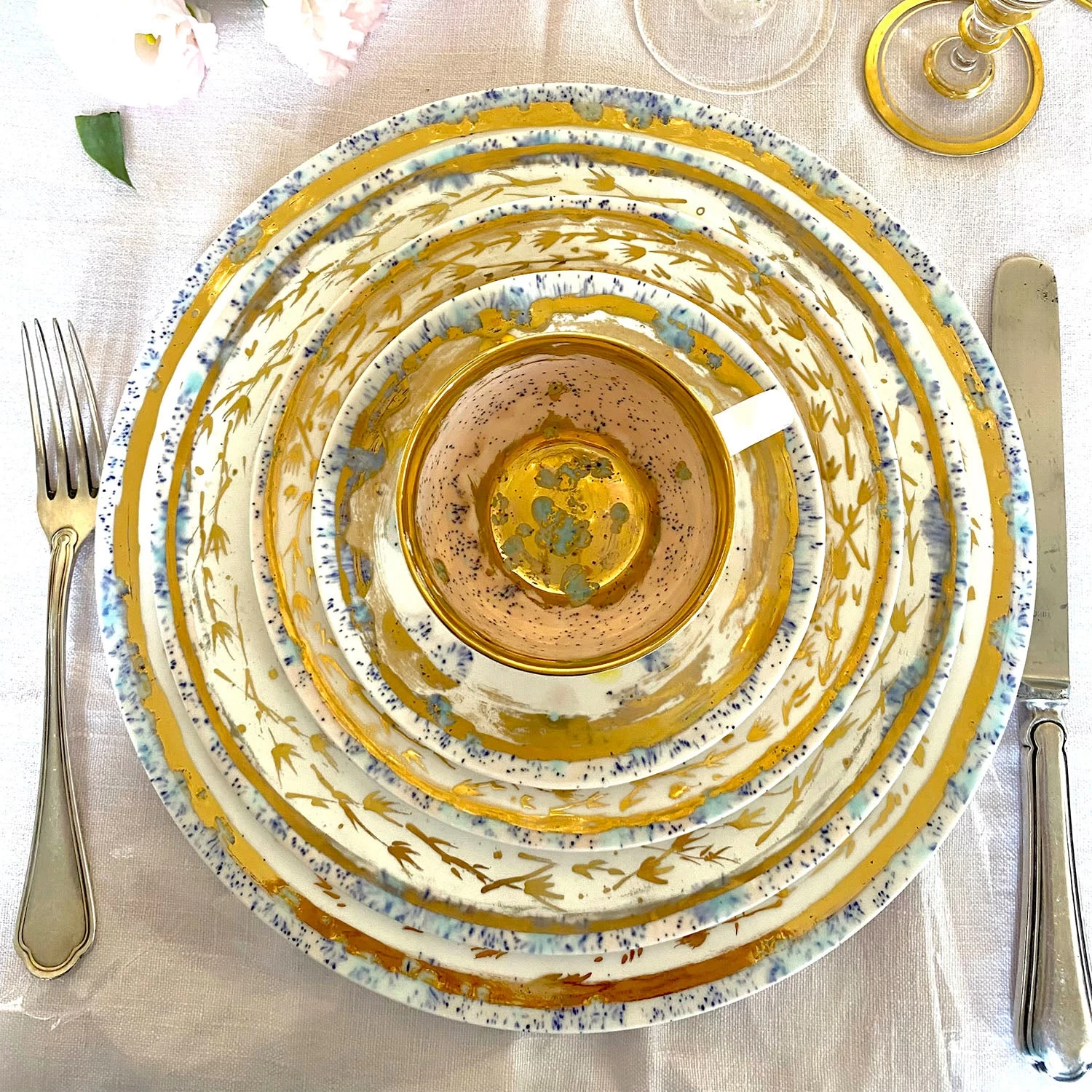 Dafne Dessert Rim Plate 4 Dafne Dessert Rim Plate - Image 2