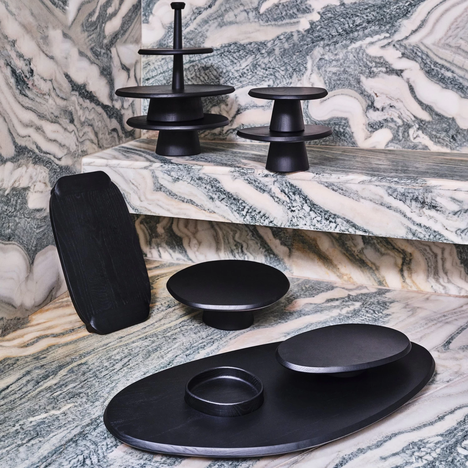 Dune Low Cake Stand 4 Dune Low Cake Stand - Image 2