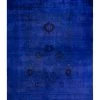 Blue Overdyed Wool Rug - 8'1" X 10'4" 2 Blue Overdyed Wool Rug - 8'1" X 10'4" -Home Comprehensive Shop M1323 39