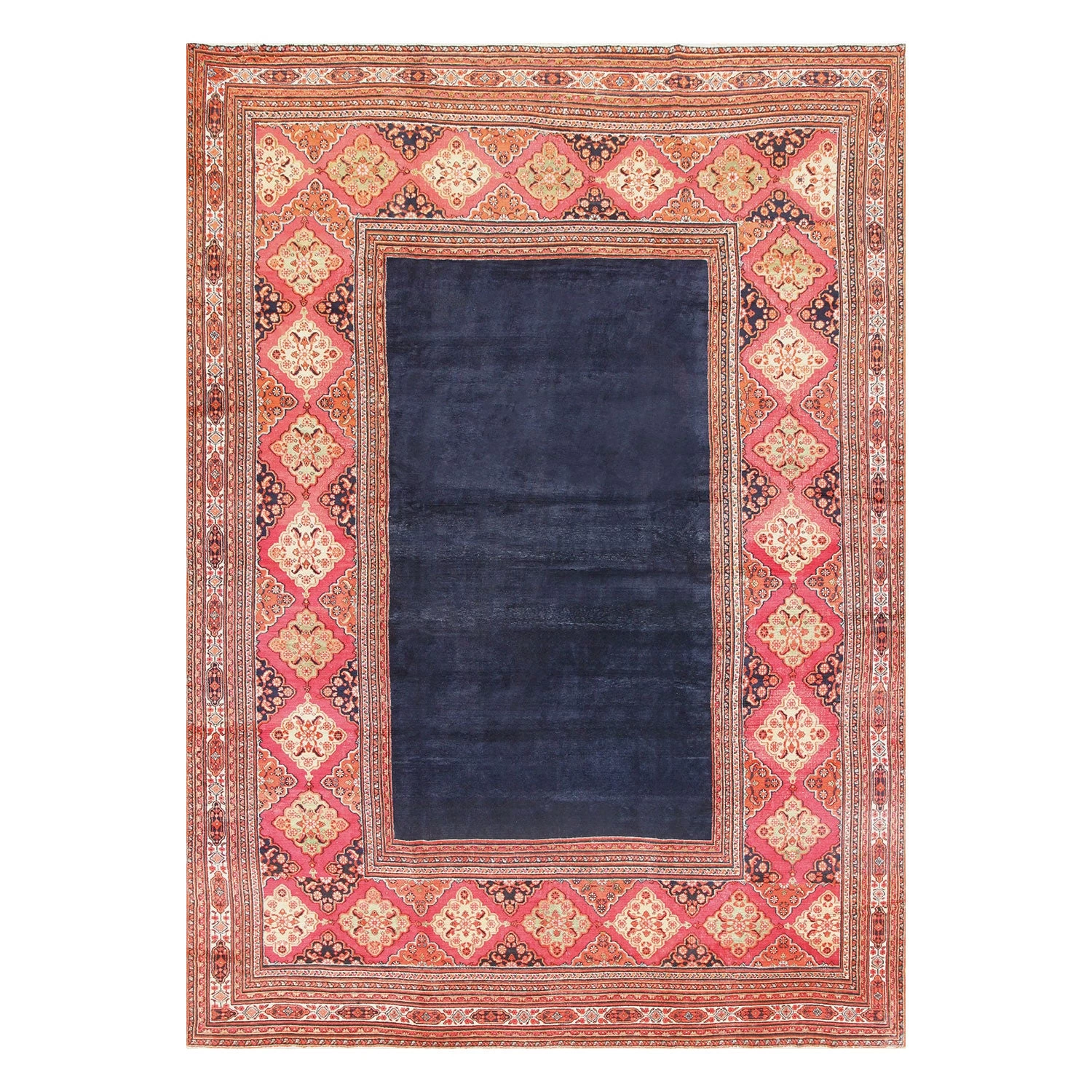 Red Antique Persian Khorassan Rug - 11'9" X 16'3" 3 Red Antique Persian Khorassan Rug - 11'9" X 16'3"