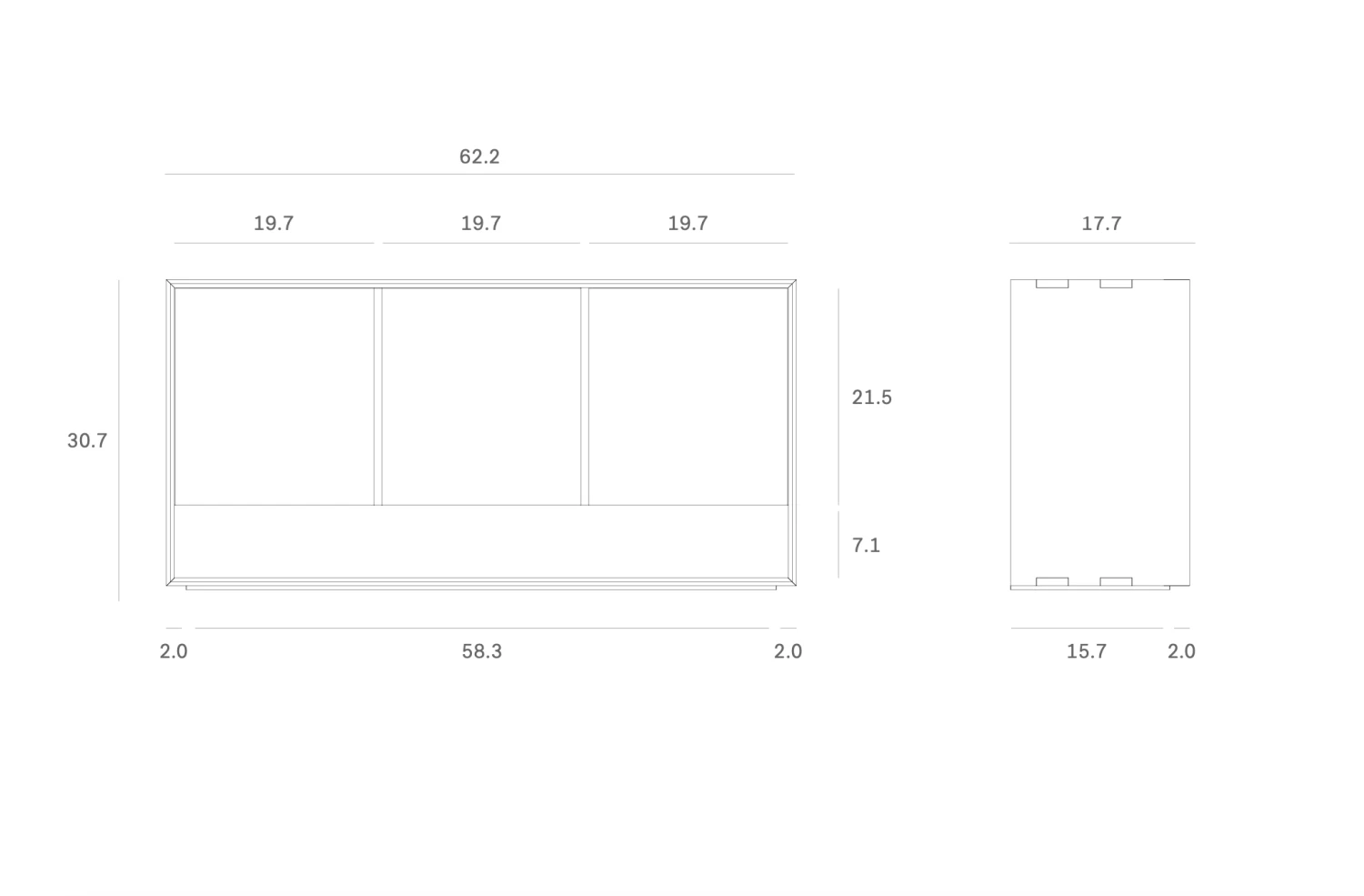Nordic 3-Door Sideboard 6 Nordic 3-Door Sideboard - Image 4